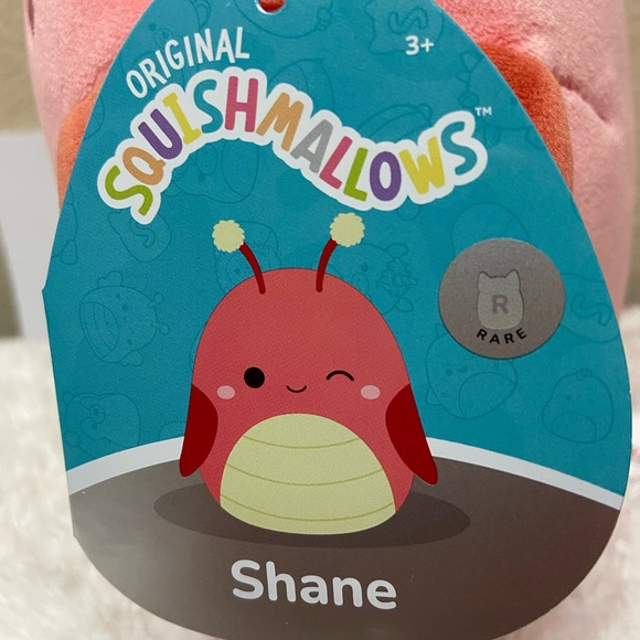 Squishmallows Garden Squad Silvina The Snail Slug Tye-Dye Rainbow Shell 7 Nwt